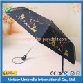 Fashion 3 Folding UV Automatic Block Sun Umbrella